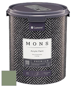 MONS PREMIUM PAINT – 100% акриловая интерьерная краска с шелковистым матовым блеском цвет NCS S 4020-G30Y 