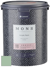 MONS EGGSHELL PAINT – 100% акриловая шелковисто-матовая краска, 7 % блеска цвет NCS S 2020-G10Y 