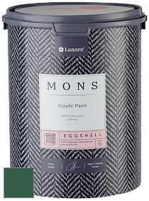 MONS EGGSHELL PAINT – 100% акриловая шелковисто-матовая краска, 7 % блеска цвет NCS S 6030-G 