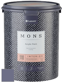 MONS INTERIOR PAINT – 100% акриловая глубоко матовая краска, 3% блеска цвет NCS S 5020-R60B 