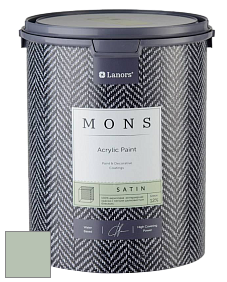 MONS SATIN PAINT – 100% акриловая полуматовая краска, 12% блеска цвет NCS S 2010-G20Y 