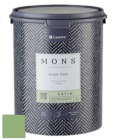 MONS SATIN PAINT – 100% акриловая полуматовая краска, 12% блеска цвет NCS S 2040-G30Y 