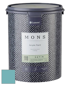 MONS SATIN PAINT – 100% акриловая полуматовая краска, 12% блеска цвет NCS S 2030-B30G 