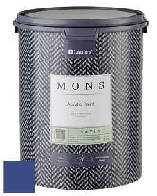 MONS SATIN PAINT – 100% акриловая полуматовая краска, 12% блеска цвет NCS S 4055-R70B 