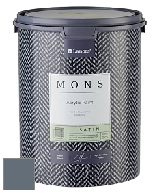 MONS SATIN PAINT – 100% акриловая полуматовая краска, 12% блеска цвет NCS S 6010-R90B 