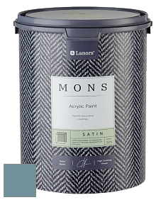 MONS SATIN PAINT – 100% акриловая полуматовая краска, 12% блеска цвет NCS S 4020-B10G 