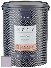MONS INTERIOR PAINT – 100% акриловая глубоко матовая краска, 3% блеска цвет MONS 11 Цвет сирени