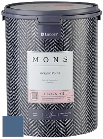 MONS EGGSHELL PAINT – 100% акриловая шелковисто-матовая краска, 7 % блеска цвет NCS S 5030-R80B 