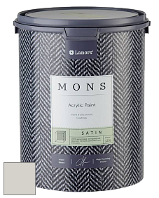 MONS SATIN PAINT – 100% акриловая полуматовая краска, 12% блеска цвет NCS S 1502-Y 