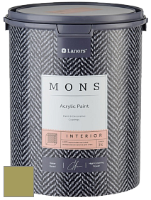 MONS INTERIOR PAINT – 100% акриловая глубоко матовая краска, 3% блеска цвет NCS S 3040-G70Y 