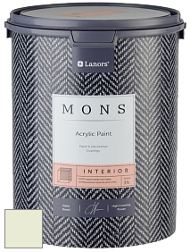 MONS INTERIOR PAINT – 100% акриловая глубоко матовая краска, 3% блеска цвет NCS S 0510-G50Y 